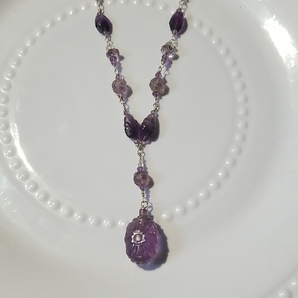 AMETHYST STERLING NECKLACE